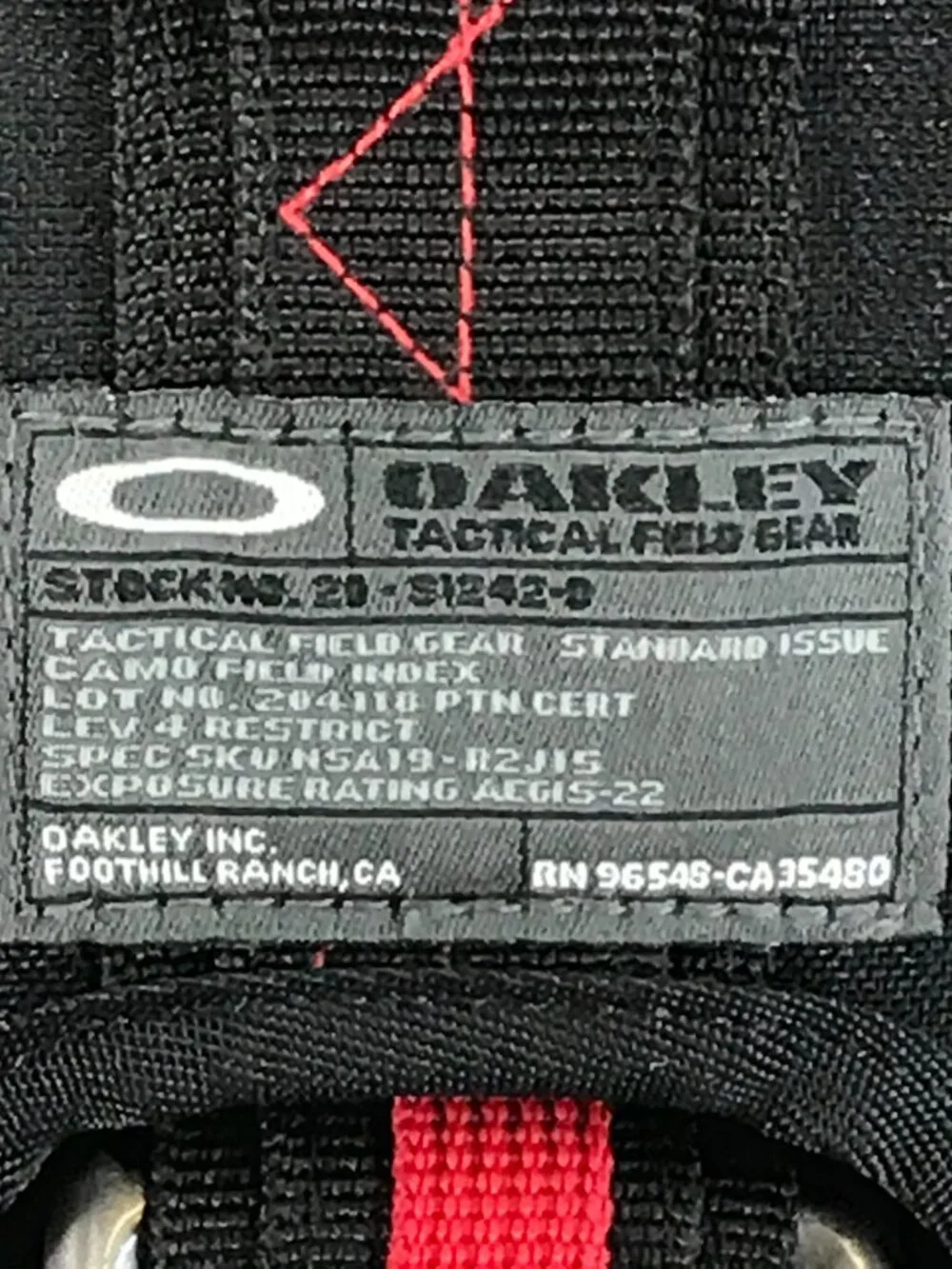 Vintage Oakley Tactical Field Gear Backpack Black Y2K